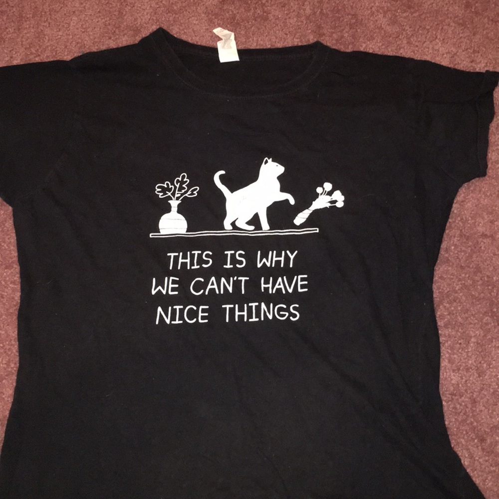 funny cat tee